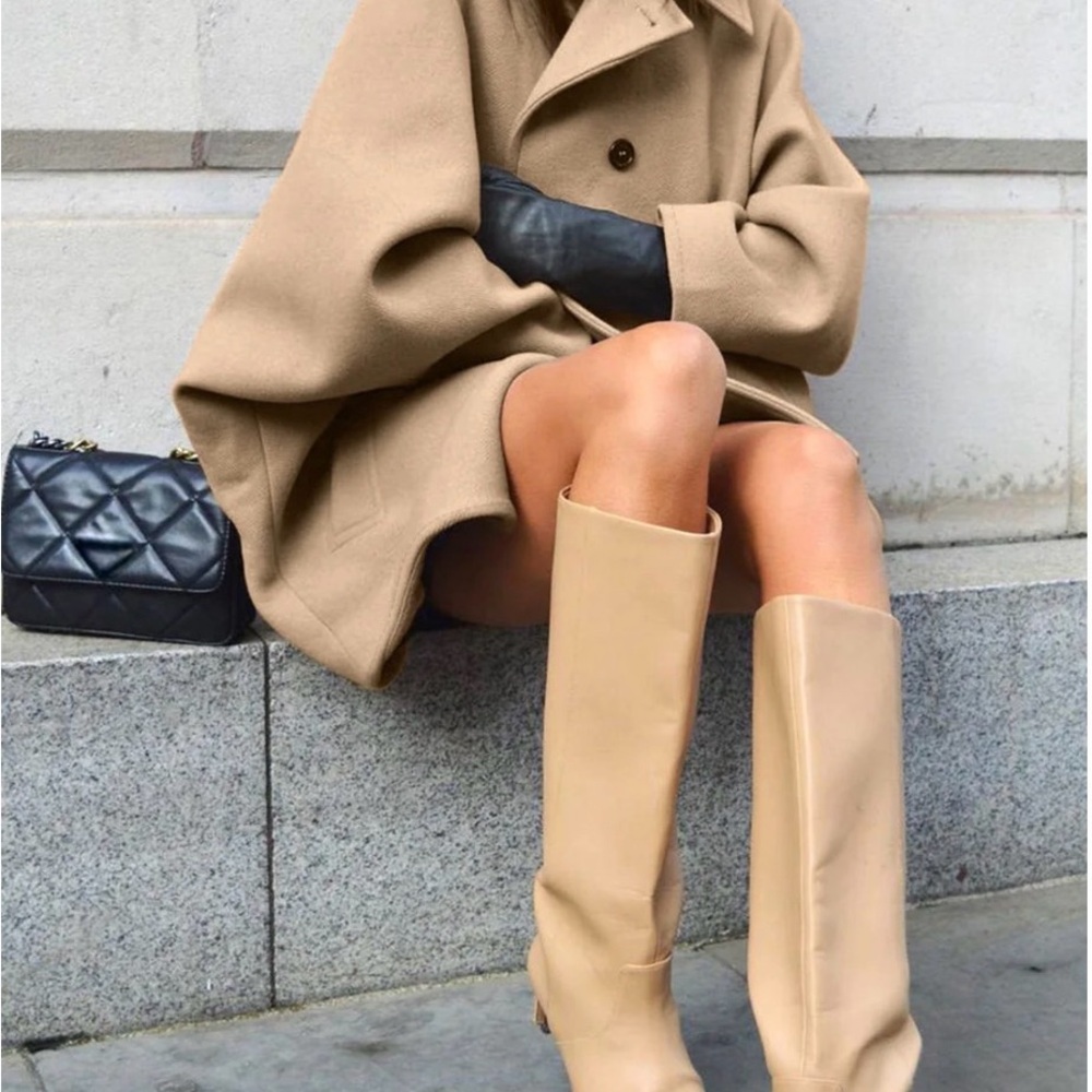 COMMENSE Solid Oversized Pocket Button Coat NWT - image 3